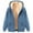Navy, variant on XUNKUSGA Women's Fleece Lined Zip Up Hoodie Fashion Printed Cozy Warm Womens Fall Fashion 2025 Regular Fit Thicken Heavy Weight Winter Clothing for Women M-3XL Blue