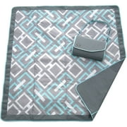 JJ Cole 5 x 5 Outdoor Blanket Gray Link
