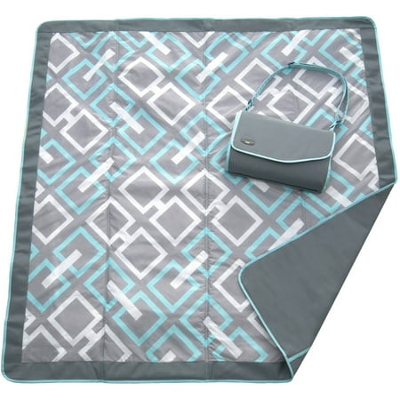 JJ Cole 5' x 5' Outdoor Blanket, Gray Link