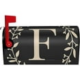 thumbnail image 3 of Classic Monogram Letter F Mailbox Cover Magnetic Standard Size Waterproof Letter Post Box Cover Wrap Oversize Decoration Welcome Home Garden Outdoor 21" Lx 18" W, 3 of 6