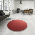 thumbnail image 4 of Ahgly Company Machine Washable Indoor Round Transitional Orange Area Rugs, 6' Round, 4 of 7