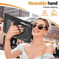 thumbnail image 3 of for Samsung Galaxy Tab S10 Plus/S9 FE+/S9+ Case 12.4 inch, 360 Rotating Shockproof Cover with Stand, Handle, Shoulder Strap (SM-X820/X810/X610), Black, 3 of 6