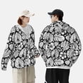 thumbnail image 4 of Cauagu Tropical Leaves for Sun Protection Hoodie for Men and Women, Long Sleeve Rash Guard Fishing Running Quick Dry Lightweigh-XX-Large, 4 of 7