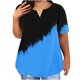 thumbnail image 1 of Camisetas Casuales de las Mujeres Largo Casual Impreso Cuello Redondo Suelto Top, Camiseta de Verano de Manga Corta, 1 of 4