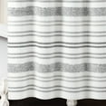 thumbnail image 6 of Modern Tufted Stripe Woven Yarn Dyed Eco-Friendly Recycled Cotton Shower Curtain Gray Single 72X72, 6 of 6