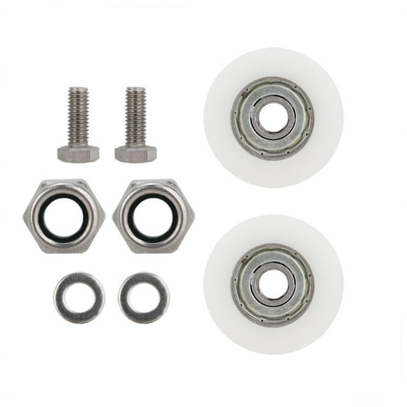 Eddwiin 30mm Diameter Elite Greenhouse Door Wheels Replacement Kit