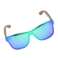 thumbnail image 3 of Gafas de sol uv400 gafas de sol flexibles, duraderas, de moda sin límites para la protección solar, la pesca, los deportes al aire libre, la conducción de bicicletas verdes y plateadas, 3 of 10