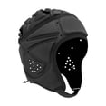 thumbnail image 3 of Casco de rugby shamjiam protector de cabeza negro ajuste ajustable 58 cm-64 cm, 3 of 8