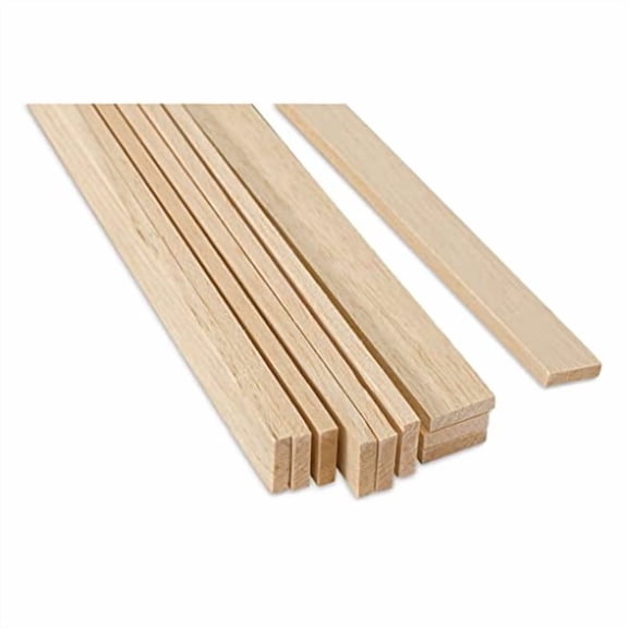 Balsa Wood 1/4" X 1" X 36" (5) - Quantity is Listed in Parenthesis in Title