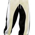 thumbnail image 4 of GERsome Men's Sweatpants Loose Fit Drawstring Waist Wide Leg Color Block Athletic Pants with Pockets, 4 of 6
