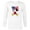 White, variant on Disney Mickey Mouse Americana Flag - Long Sleeve T-Shirt for Men - Customized-White