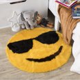 thumbnail image 1 of Emoji Rug Soft and Cute - Perfect for Children - Made in France - Sunglasses, 1 of 6