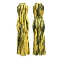 thumbnail image 4 of Yuemengxuan Women Elegant Dress, Tie-dyed Printed Pattern Sleeveless Hollow Out One-piece, 4 of 7