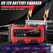 Battery Maintainer Charger,1.5A 6V/12V Auto Trickle Battery Charger, Automatic Tender Maintainer for Car Truck Motorcycle Boat Marine