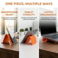 thumbnail image 3 of Flexible Silicone Aluminum Phone Holder Stand, Bendable Rollable Foldable Design, Universal Adjustable Anti-Slip Desktop Mount for Phone Tablet Laptop, Portable Ergonomic Holder, 3 of 7