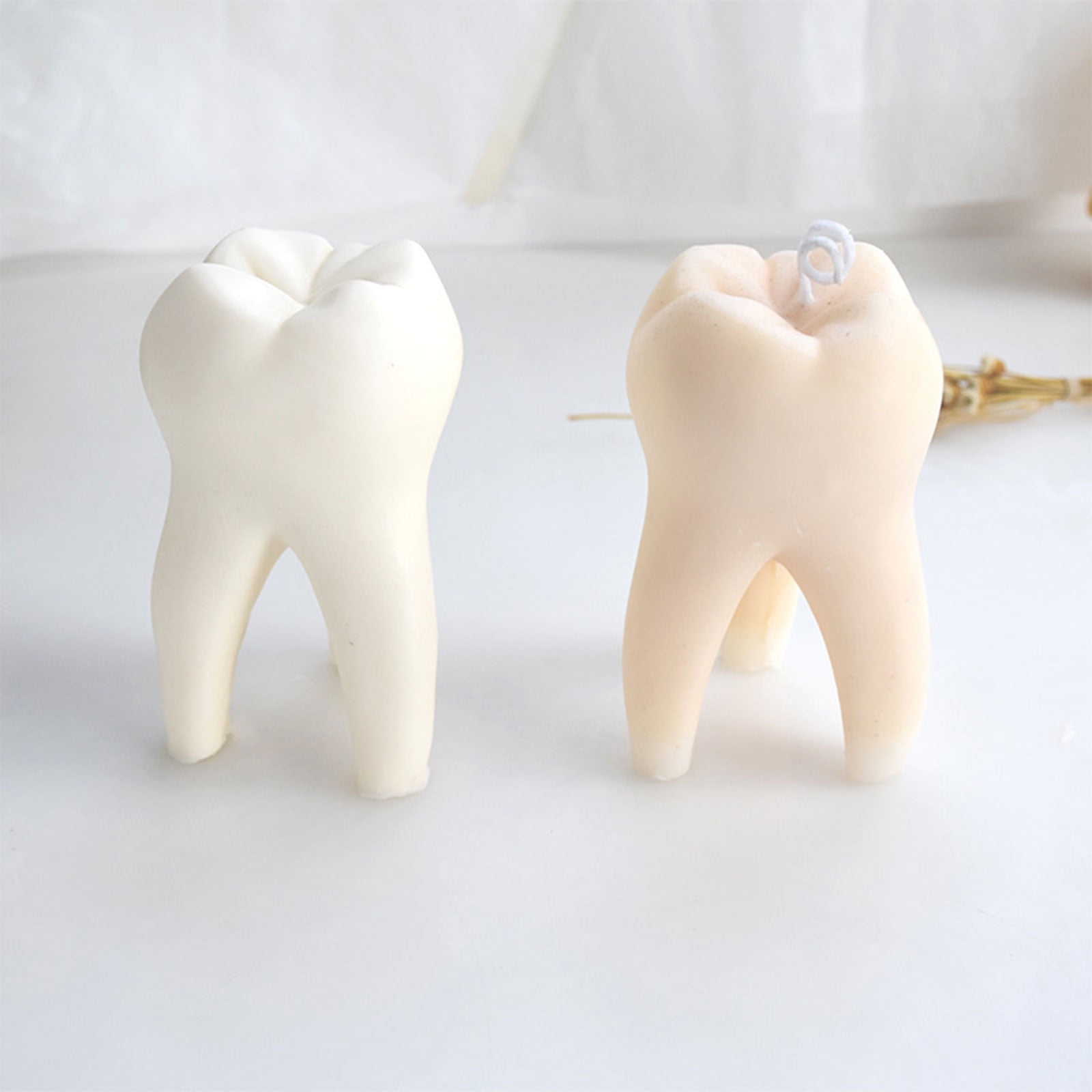 3D Teeth Candle Silicone Mold for DIY Handmade Candle Plaster Ornament Soap Mould Handicrafts Making Tool