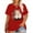 E-Red, variant on Anbech Christmas Trees Shirt Women Plus Size Graphic Top Merry Christmas Letter Short Sleeve Tshirt
