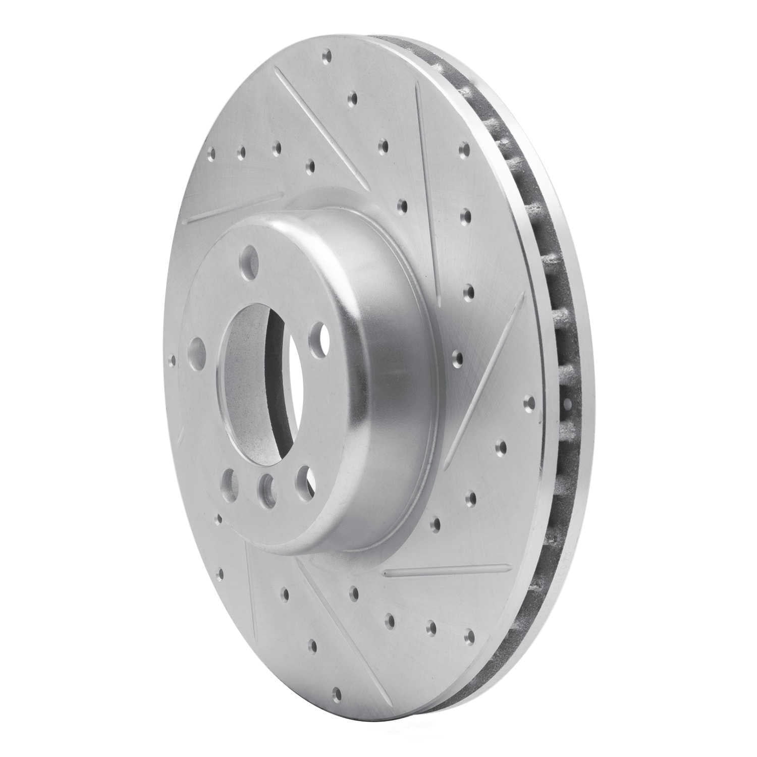Dynamic Friction Company 631-31108R DFC Brake Rotor - Drilled And Slotted - Silver