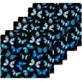 thumbnail image 3 of SKYSONIC Butterfly Cotton Washcloths Set of 2, Highly Absorbent Soft Fingertip Towel for Bathroom, Gym, Hotel and Spa, 12x12 Inch, 3 of 7