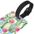thumbnail image 3 of Kdxio Flowers and Cactus Luggage Tags Privacy Cover ID Label Suitcase Tags Identifiers For School Bags,Suitcases, 3 of 7
