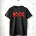 thumbnail image 2 of AC/DC Distressed Red Smoke Adult T-Shirt, 2 of 4