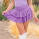 thumbnail image 3 of Gibobby faldas de mezclilla para mujer alta Regular con lentejuelas de informal a la moda para mujer(Morado, M), 3 of 5