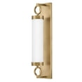 thumbnail image 5 of Baylor - Light Heritage Brass Brass Traditional - LED Steel Wall Sconce, 5 of 9