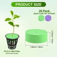 thumbnail image 3 of Uxcell 20-Pack Cloning Collars Inserts, Hydroponics Sponge Systems Cloning DIY Foam Cloner Inserts Fits 2" Net Pots [Purple, Green], 3 of 6