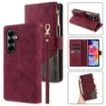 thumbnail image 2 of ELEHOLD Multi-Functional Leather Wallet Case for Samsung Galaxy Z Fold 7,Large Capacity 9 Card Slots Zipper Pocket Kickstand Magnetic Clasp Lanyard Shockproof Flip Case for Galaxy Z Fold 7,Winered, 2 of 10