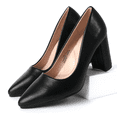 thumbnail image 5 of J. Adams Jolie Heels for Women - Closed Pointed Toe Mid Block Heel Classic Pumps, 5 of 7