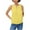 Yellow - chromeyellow, variant on maison Jules Womens Lace Up Sleeveless Blouse Top, Yellow, XX-Small