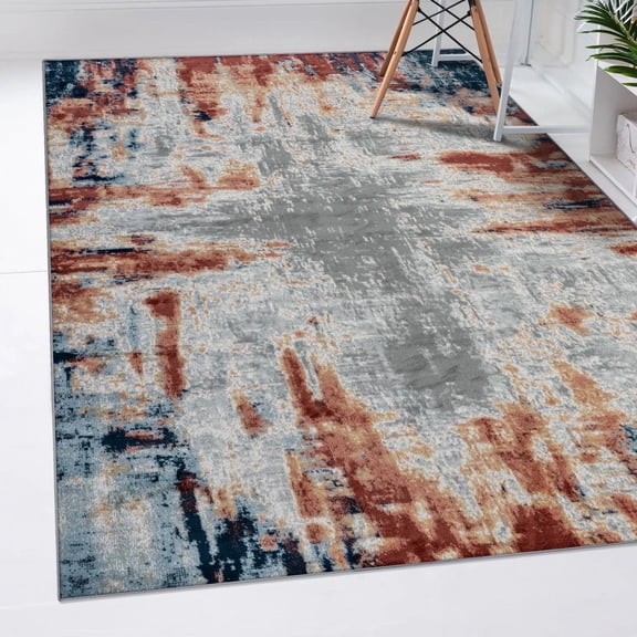 Luxe Weavers Olimpia Collection 5956 Multi 5x7 Modern Abstract Area Rug