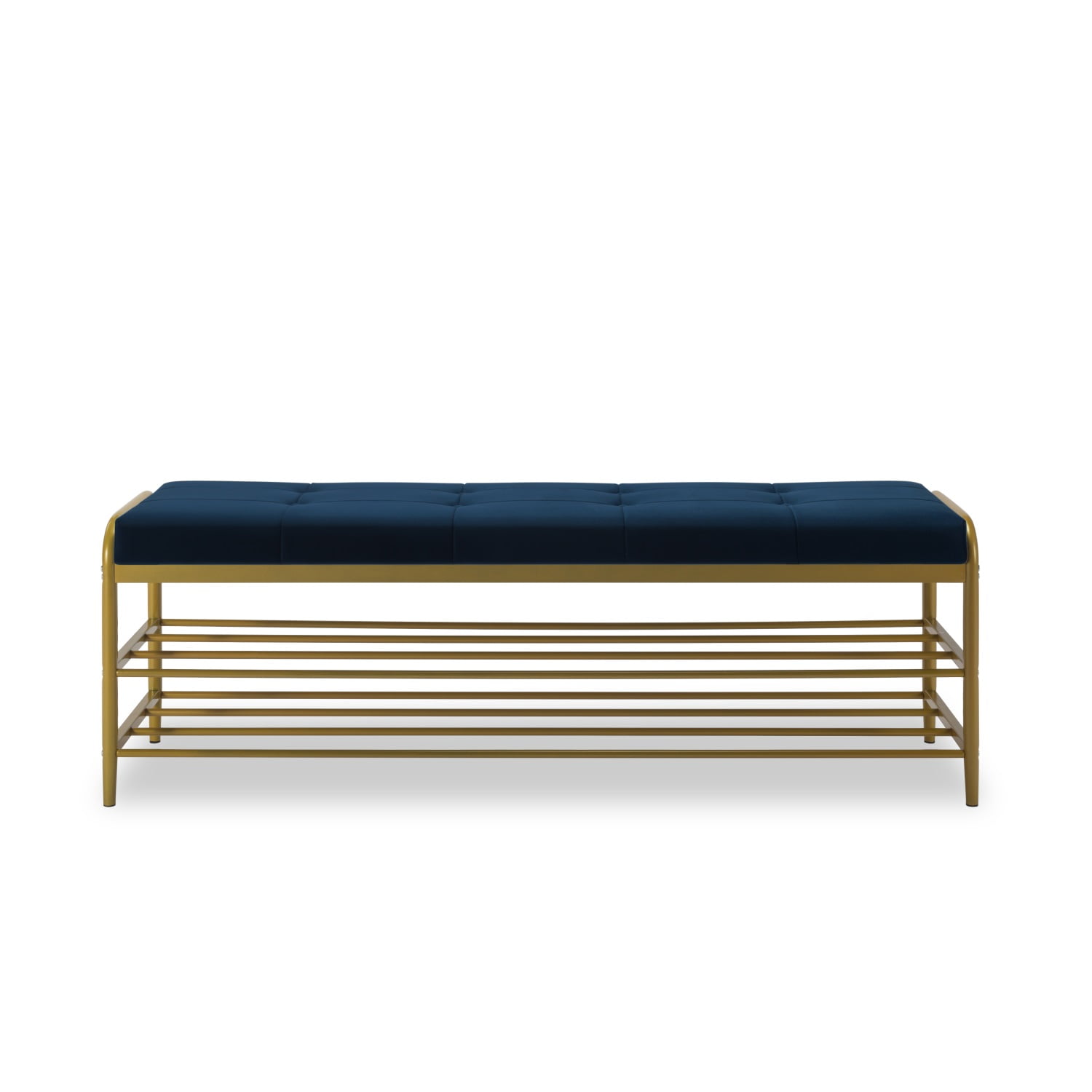 Kadyn Shoe Storage Bench, Coat Rack Shoe Bench with 2 Shelves, Large Shoe Rack Bench for Entryway, Navy Blue Kadyn Shoe Storage Bench, Coat Rack Shoe Bench with 2 Shelves, Large Shoe Rack Bench for Entryway, Navy Blue