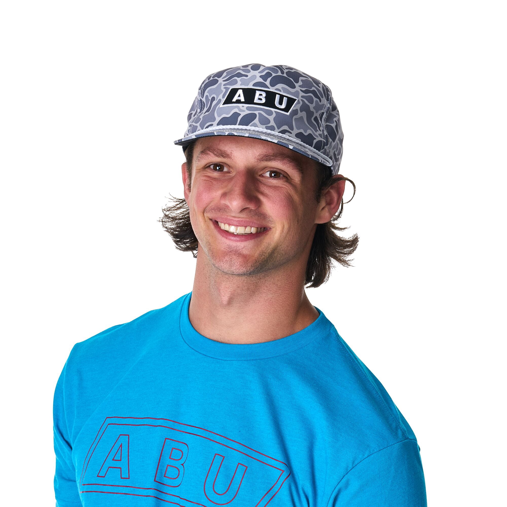 Abu Garcia ABU Front Double Keyline Tee, Size M (Blue)