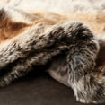 thumbnail image 3 of Lavish Home Faux Fur Throw - 70x60 Hypoallergenic Fake Fur Blanket (Brown), 3 of 8