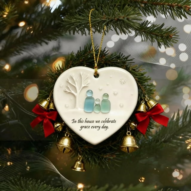 Adornos navideños de vidrio marino Chopper, adornos navideños de playa blanca, marco redondo dorado, decoraciones de playa, decoración colgante, decoraciones de jardín, decoraciones navideñas, decorac