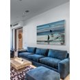 thumbnail image 4 of Wave Jumping by Parvez Taj Painting Print on White Wood, 4 of 7