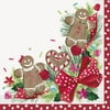 Pioneer Woman Gingerbread & Bows Christmas Paper Dinner Napkins, 8in, 20ct