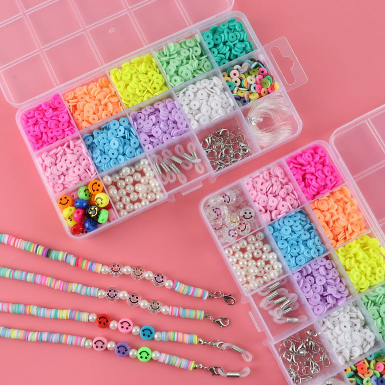 Feildoo Bead Bracelet Making Kits Small Bead Craft Kits For Masks Chains  Glasses Chains Fashion Personality Diy Art Craft Kits For Girls,10 Grams Of  3Mm Pony Beads Tassel 