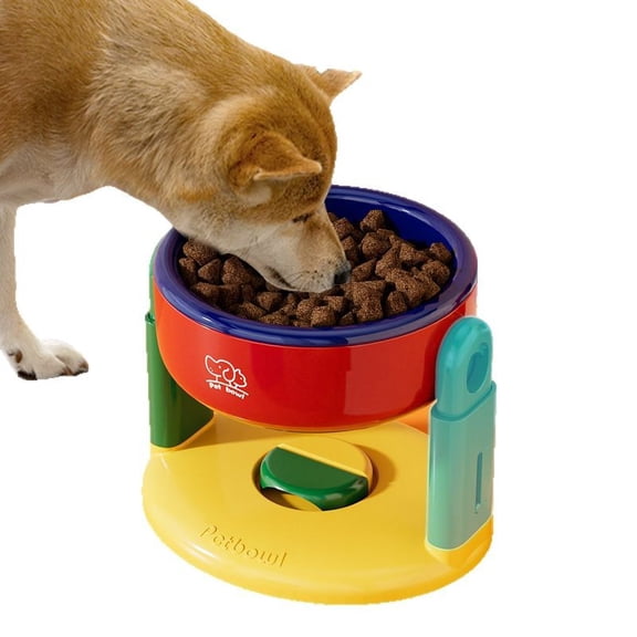 Elevated Dog Bowls with Adjustable Stand – Raised Pet Bowls with Strong Suction Cups for Stability, Ideal for Cats & Small to Medium Dogs for Water & Food, Kitchen Pet Accessory(RL Red 1 PC)