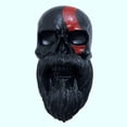 thumbnail image 1 of Soporte para Casco de Cabeza de Calavera Soporte para Casco de Barba de Motocicleta Soporte para Casco de Motocicleta Manualidades para DecoracióN de Pared, 1 of 5