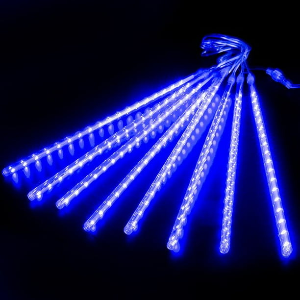 Luces LED impermeables de lluvia de meteoritos, cadena de luces de hadas que cae, para Navidad, vacaciones, fiesta, decoración de Patio, 30/50CM