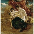 thumbnail image 2 of William Etty 20x20 Gold Ornate Framed and Double Matted Museum Art Print Titled - Nymph Angling, 2 of 4
