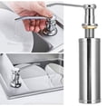 thumbnail image 1 of Loewten Dispenser,300ml Stainless Steel Dispenser Liquid Detergent Hand For Home Kitchen Sink Use,Hand, 1 of 8