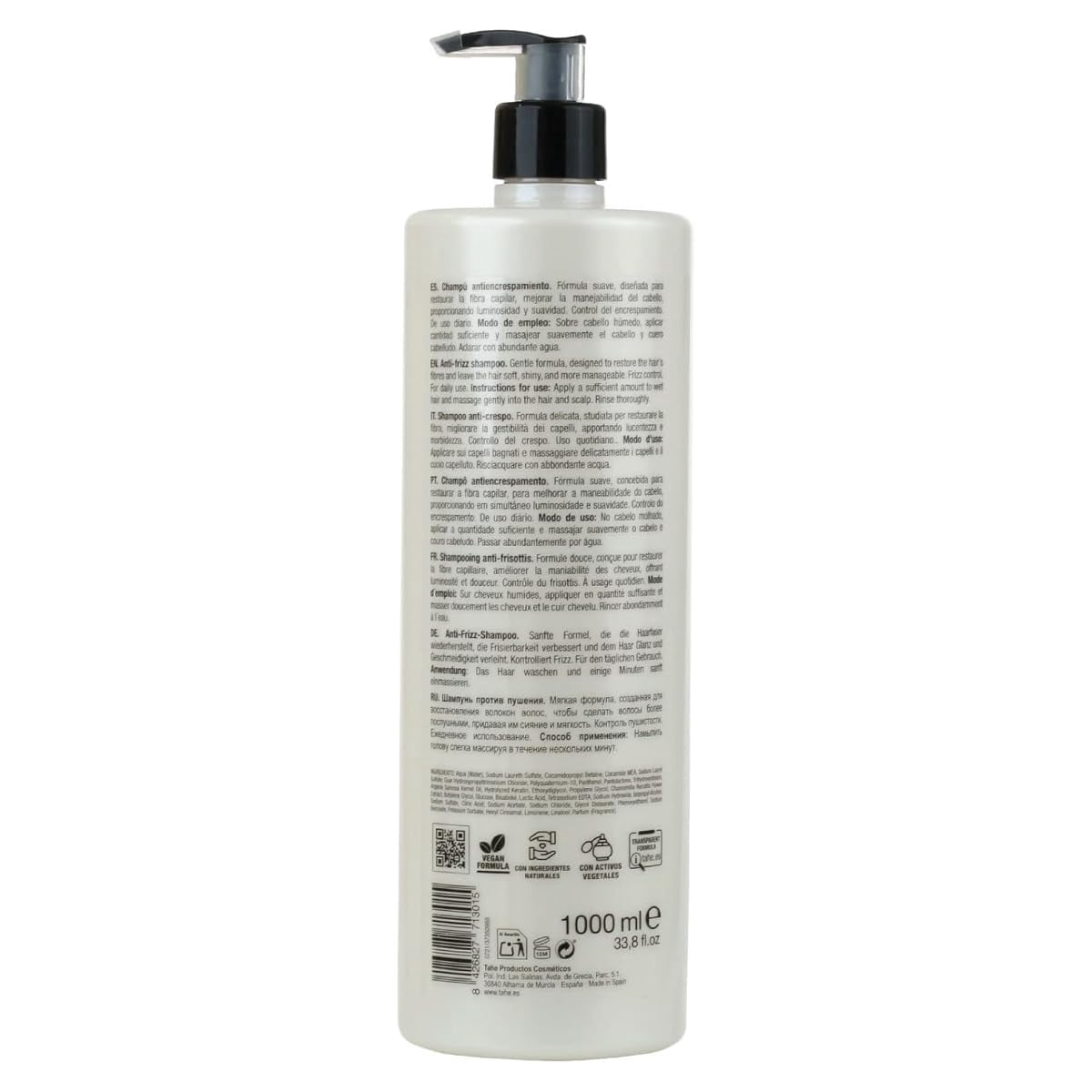 Tahe Miracle Gold Frizz Control Big Kit - Shampoo 1000ml, Mask 1000ml, Hair Shine Mist 200ml - Includes Hair Shine Mist for Ultimate Frizz Control