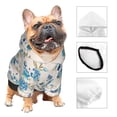thumbnail image 3 of Honeii Rose Flowers Print Small Dog Hoodies Pet Hooded Sweatshirts Fall Winter Puppy Cat Sweaters Warm Clothes for Small Dogs Outfits Costume-X-Small, 3 of 7
