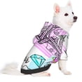 thumbnail image 2 of Fotbe Eiffel Tower and Hearts Sudadera con Estampado para Perros Pequeños – Suéter con Capucha para Mascotas, Tela Suave de Forro Polar con Bolsillo-X-Small, 2 of 7