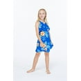 thumbnail image 2 of Robe Hawaïenne à Col Rond avec Volants pour Fille au Coucher du Soleil Néon, 2 of 5