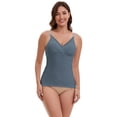 thumbnail image 4 of DARING DIVA Women's Crisscross Nursing Lace Trim Maternity Camisole Tank Tops 3XL Blue, 4 of 6