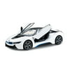 BMW i8 RC Car Officially Licensed Replica Model Remote Control Vehicle 1/14 Scale (White)